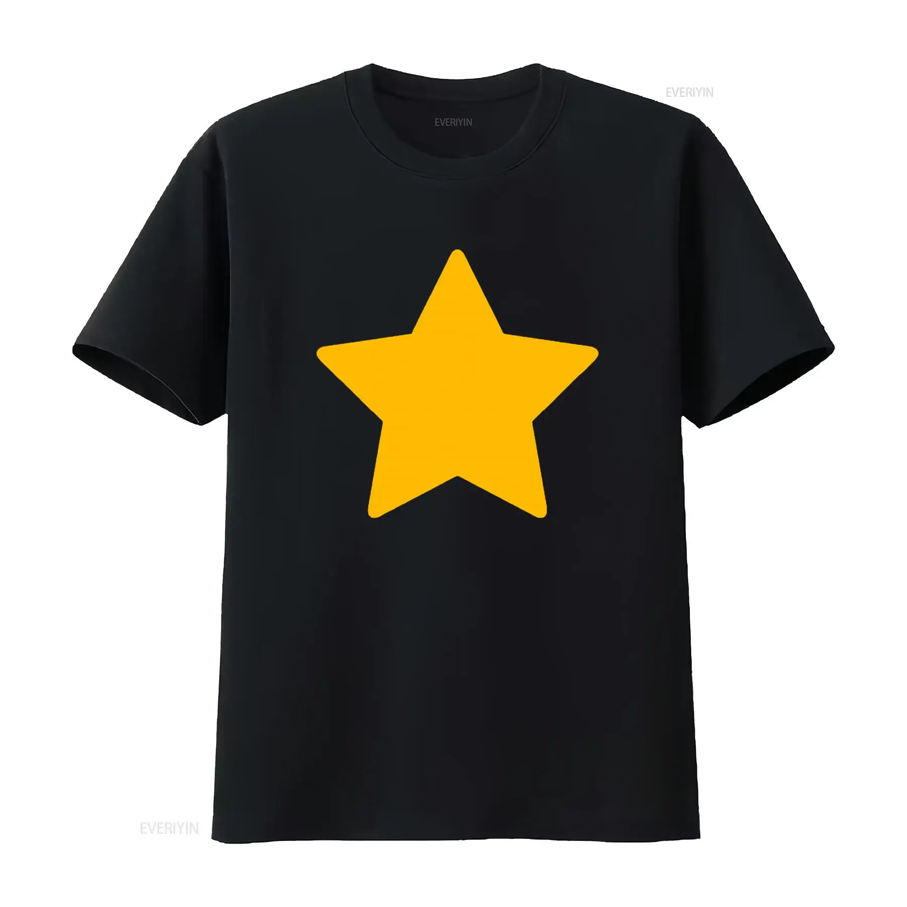 Vintage Fashion Jersey - Camiseta con estampado de estrellas amarillas