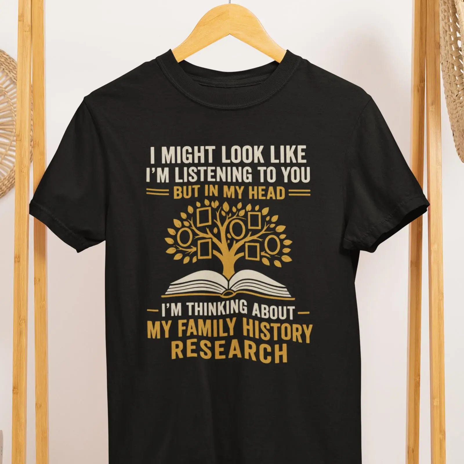 Vintage Fashion Research - Camiseta de investigación de antecedentes familiares,