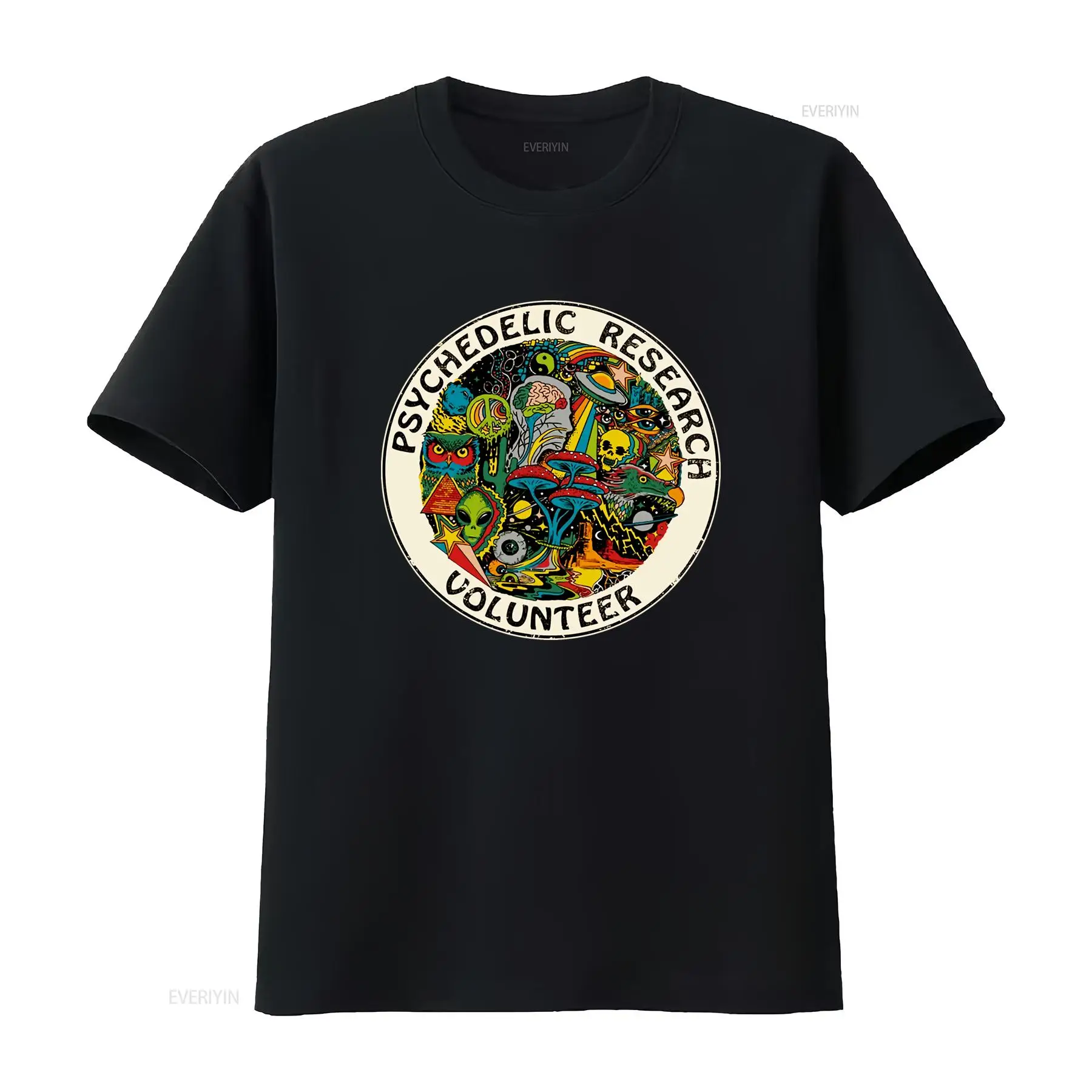 Vintage Fashion Research - Camiseta de Voluntario de Investigación Psicodélica