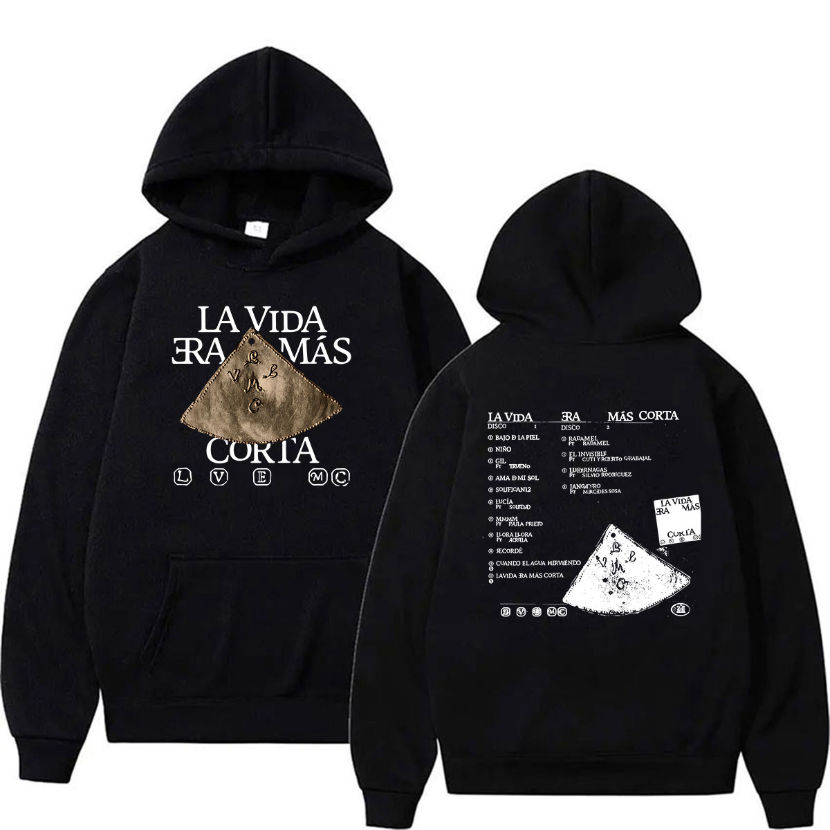 Vintage Fashion La - Sudadera con capucha estampada de la