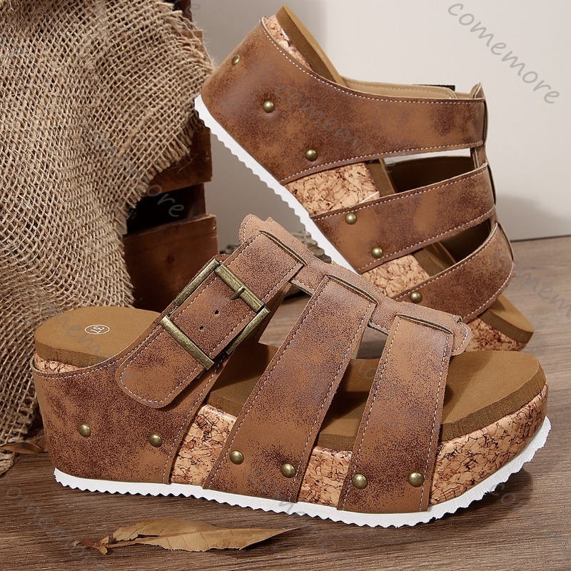Sandalias de cuña vintage con  - Vintage Outdoor Fashion reseña y precio