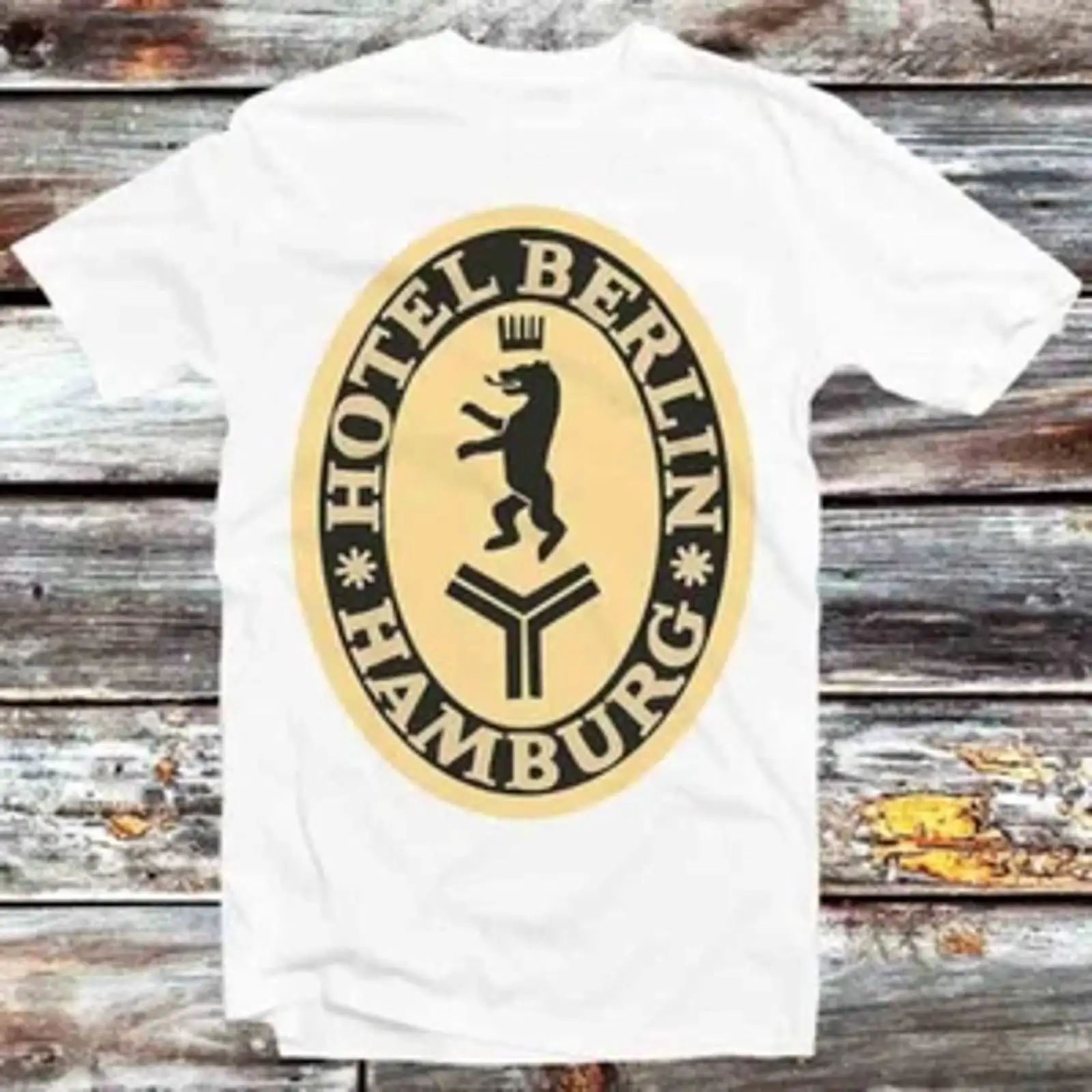 Camiseta con logotipo de Hotel - Vintage Fashion Hamburg reseña y precio